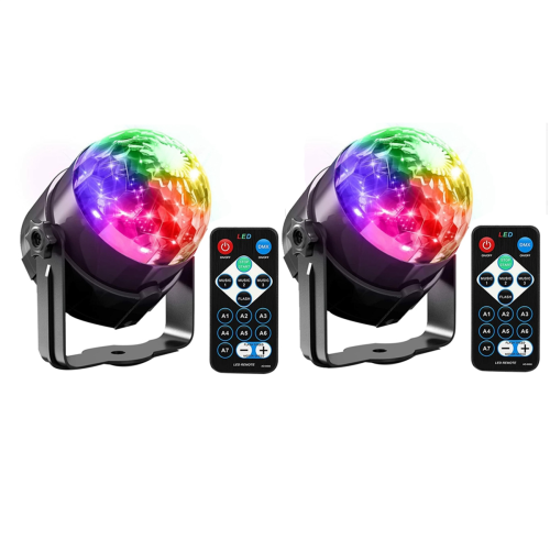 Lot de 2 boules disco à activation sonore pour DJ (Royaume-Uni)