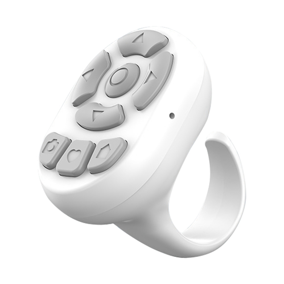 Bluetooth Remote Control For Mobile Phones E-Book Page Turner White 4853358573575