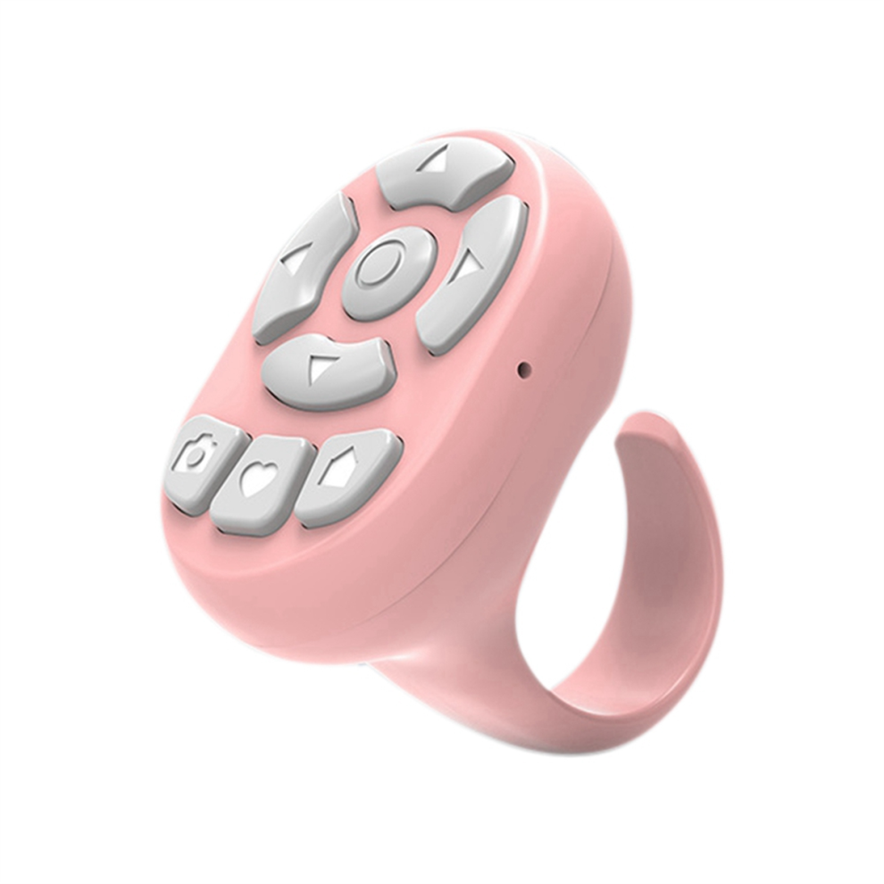 Bluetooth Remote Control For Mobile Phones E-Book Page Turner Pink 4853358573582