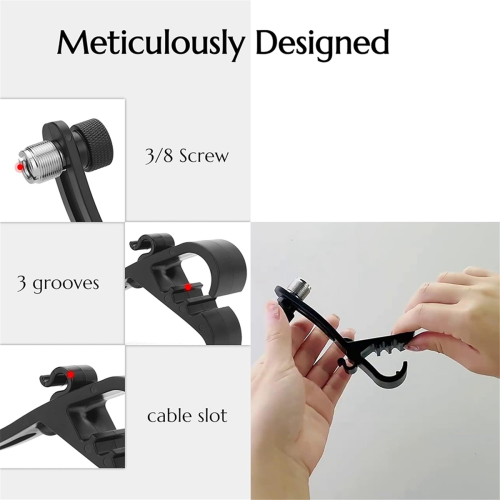 Schokbestendige drummicrofoonklem 4 stuks, voor microfoonstandaard, universele microfoonklem 2