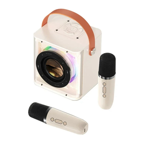Mini Karaoke Machine Set Bluetooth Speaker Colorful Light Surround B 1