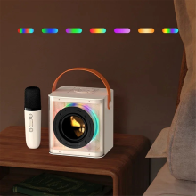 Mini karaoke zariadenie, Bluetooth reproduktor, farebné svetelné priestorové svetlo B