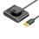 Placa de som externa USB para desktop e notebook preto e cinza 1