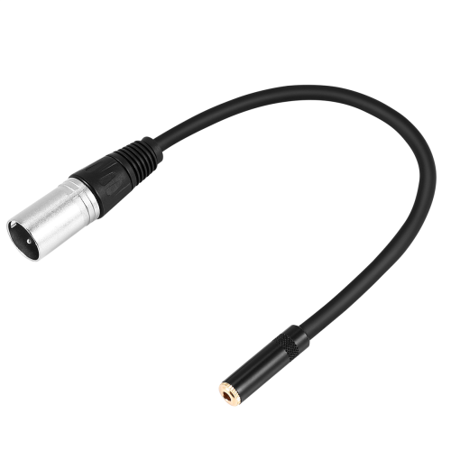 Adaptor de microfon cu conector XLR cu 3 pini, mascul la conector mamă de 3,5 mm 2