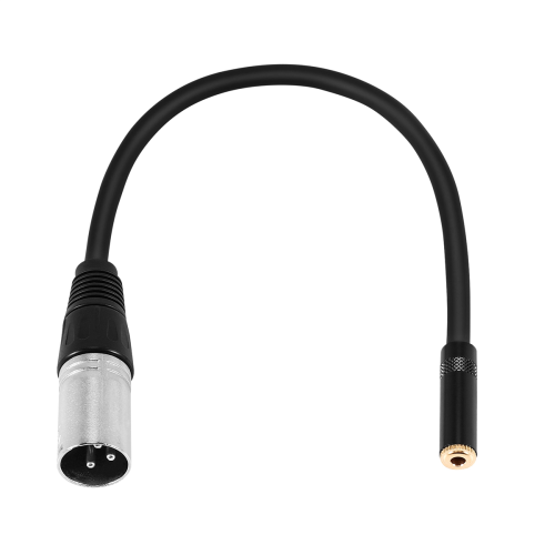 Adaptor de microfon cu conector XLR cu 3 pini, mascul la conector mamă de 3,5 mm 1