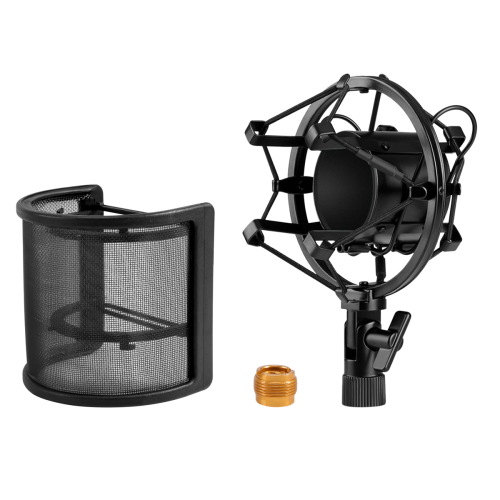 Microfoon schokdemper met microfoonfilter schokdemper houder clip 1