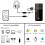 Adaptador de áudio USB para conector de 3,5 mm e conector de microfone para , , PC 6