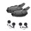 2Pcs Bluetooth Intercom Motorcycle Full Helmet Headset for 2 Rider 1