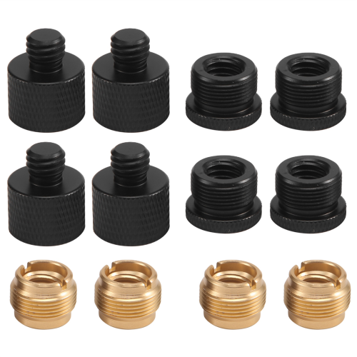 Mikrofónny adaptér 5/8" samec na 3/8" samec a 3/8" samec na 5/8" samec, skrutkový 2
