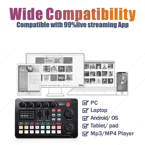 Podcast Equipment Bundle, Sound Card Microphone (120KHz/24 Bit) 1