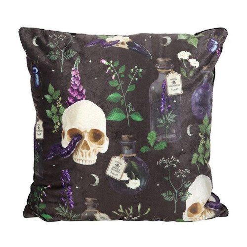 35cm Square Venom & Vines Print Cushion 1