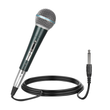 Microfono dinamico cablato portatile per esibizioni vocali dal vivo con karaoke