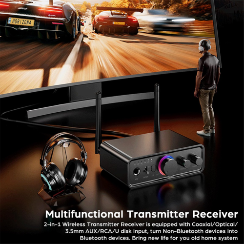 Bluetooth 5.3 sender/modtager 2-i-1 trådløs lydadapter 2