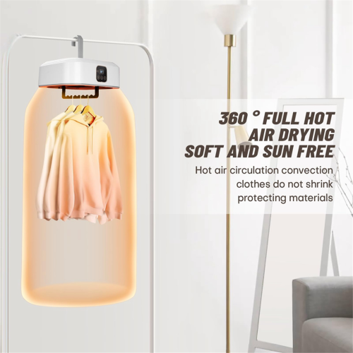 Clothes Dryer,Mini Laundry Dryers with Remote Control, EU Plug 2