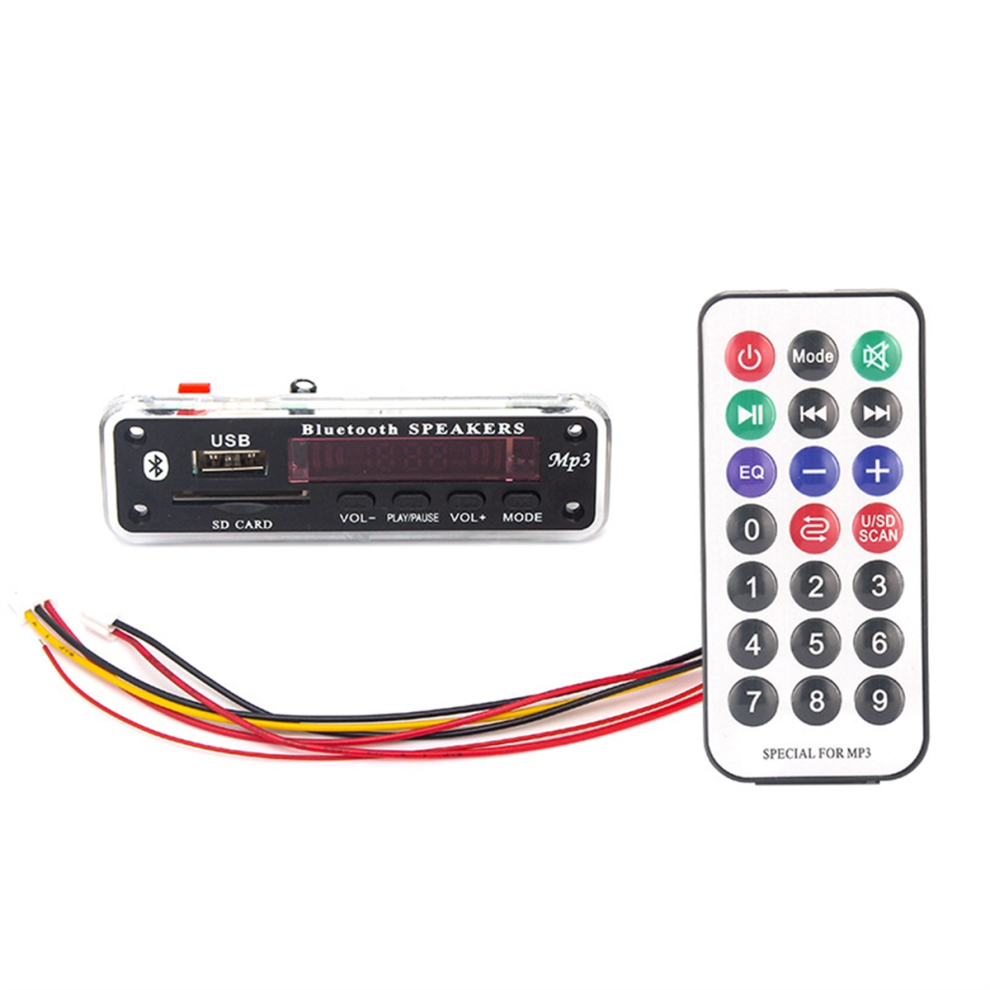 12V Bluetooth 5.0 Audio Decoder Board Mp3 Audio Module Usb For Car 4853358591098