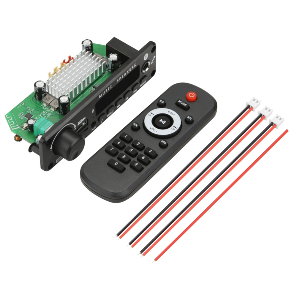 2X100w 12V Amplifier Audio Player Bluetooth 5.0 Mp3 Decoder Board 4853358587220