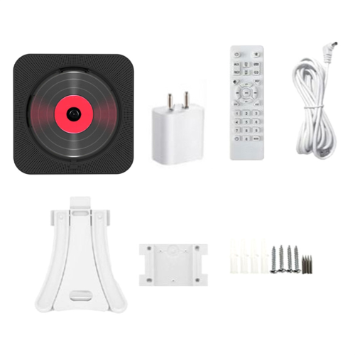 Portable CD Player Bluetooth Speaker Stereo LED Screen EU Plug