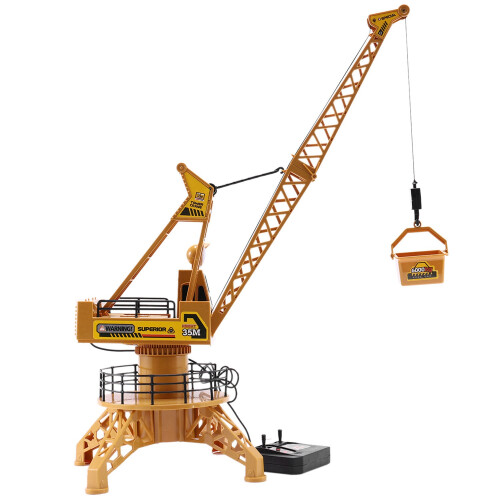 Rc Remote Control Simulation Crane Construction Toys 360Degree Rotate