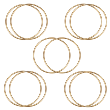 10 Pack 3 Inch Gold Dream Catcher Rings Hoops Macrame Ring for Crafts