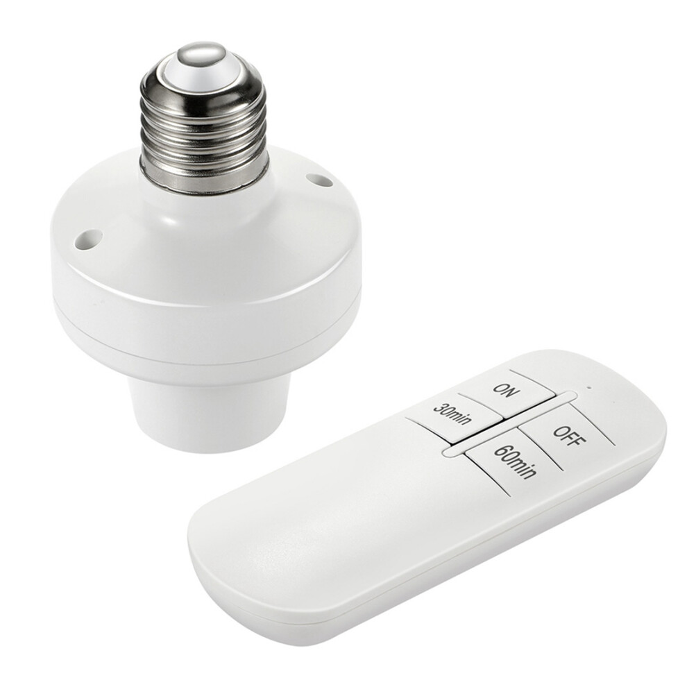 E26 E27 Wireless Remote Control Light Socket Lamp Holder (220V) 4853358508799