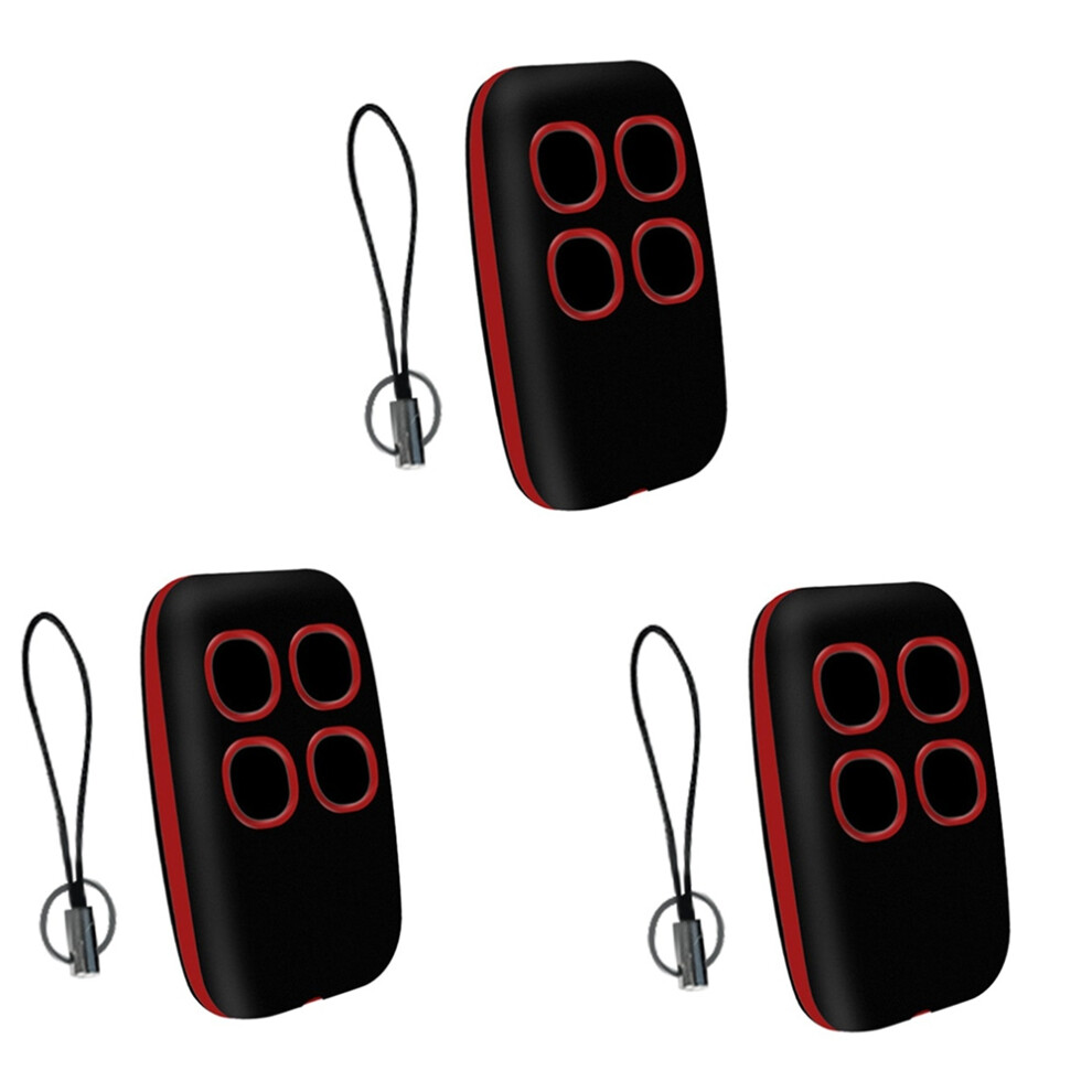 3 Pezzi 250-913 Mhz Telecomando Per Apriporta Da Garage Rosso