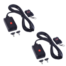2 stuks 90-240 VAC 2-in-1 Afstandsbediening 3-pins XLR-connector voor rookmachine-feest
