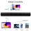 Wireless Bluetooth Sound Bar Speaker System for Theater TV Projector 4