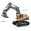 Mini excavatrice télécommandée à l’échelle 1:24, 11 canaux, télécommande 2,4 GHz 4