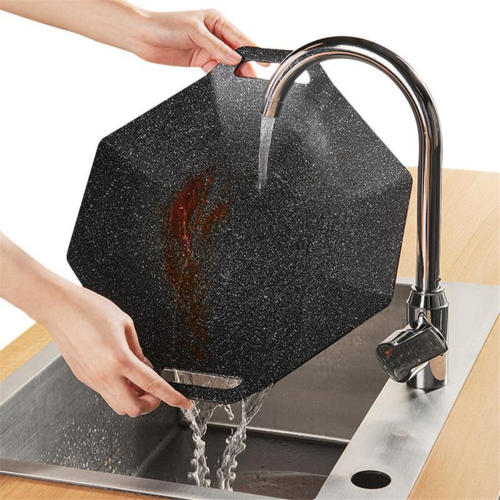 Korean BBQ Pan Plate,Medical Stone Octagonal Non-Stick Baking Tray 1