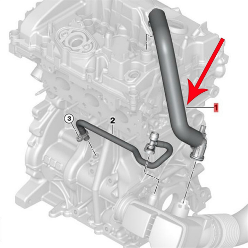 Engine Exhaust Pipe Ventilation Pipe 11157623745 for High Quality 2