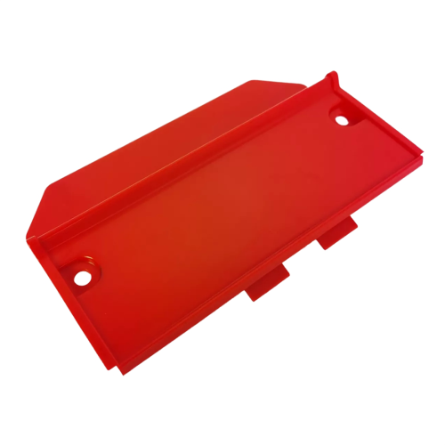 Motorcycle Battery Box Cover ABS Plastic Red Battery Box Shell Cpas