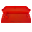 Motorcycle Battery Box Cover ABS Plastic Red Battery Box Shell Cpas 3