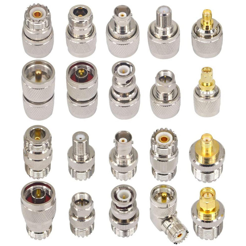 Coaxial Connector Kit Uhf So239 Pl259 Adapter Set For Cb Antenna 4853464792082