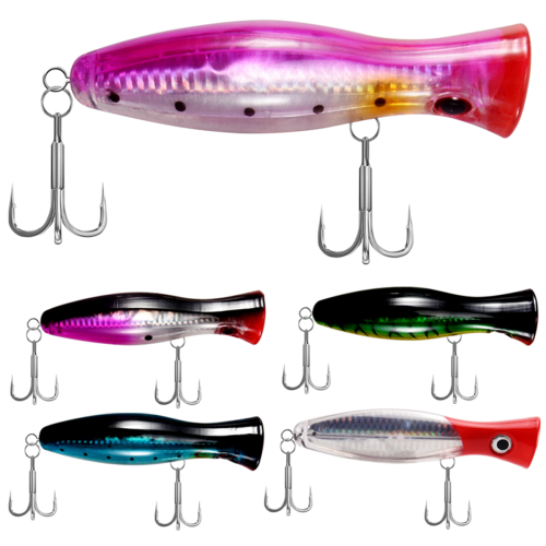Angelköder - Popper - Angelpaket 5 Stück - 12,5 cm & 40 Gramm 1