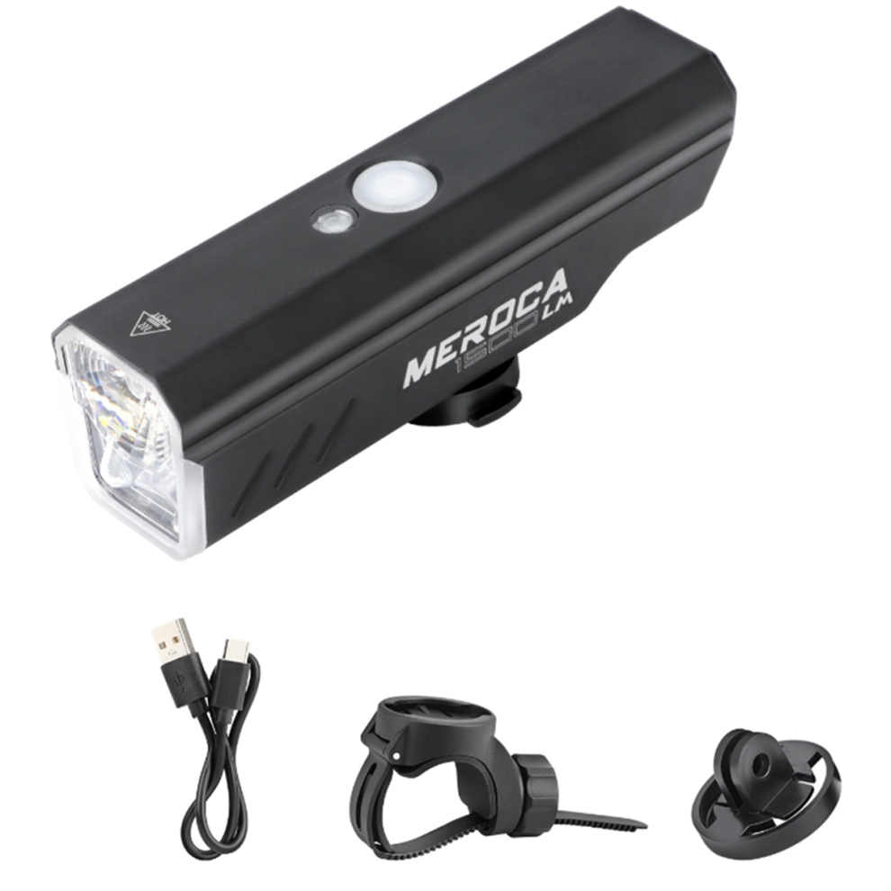 Luce Per Bicicletta Ricaricabile Tramite Usb Da 4000 Mah, 1500 Lumen