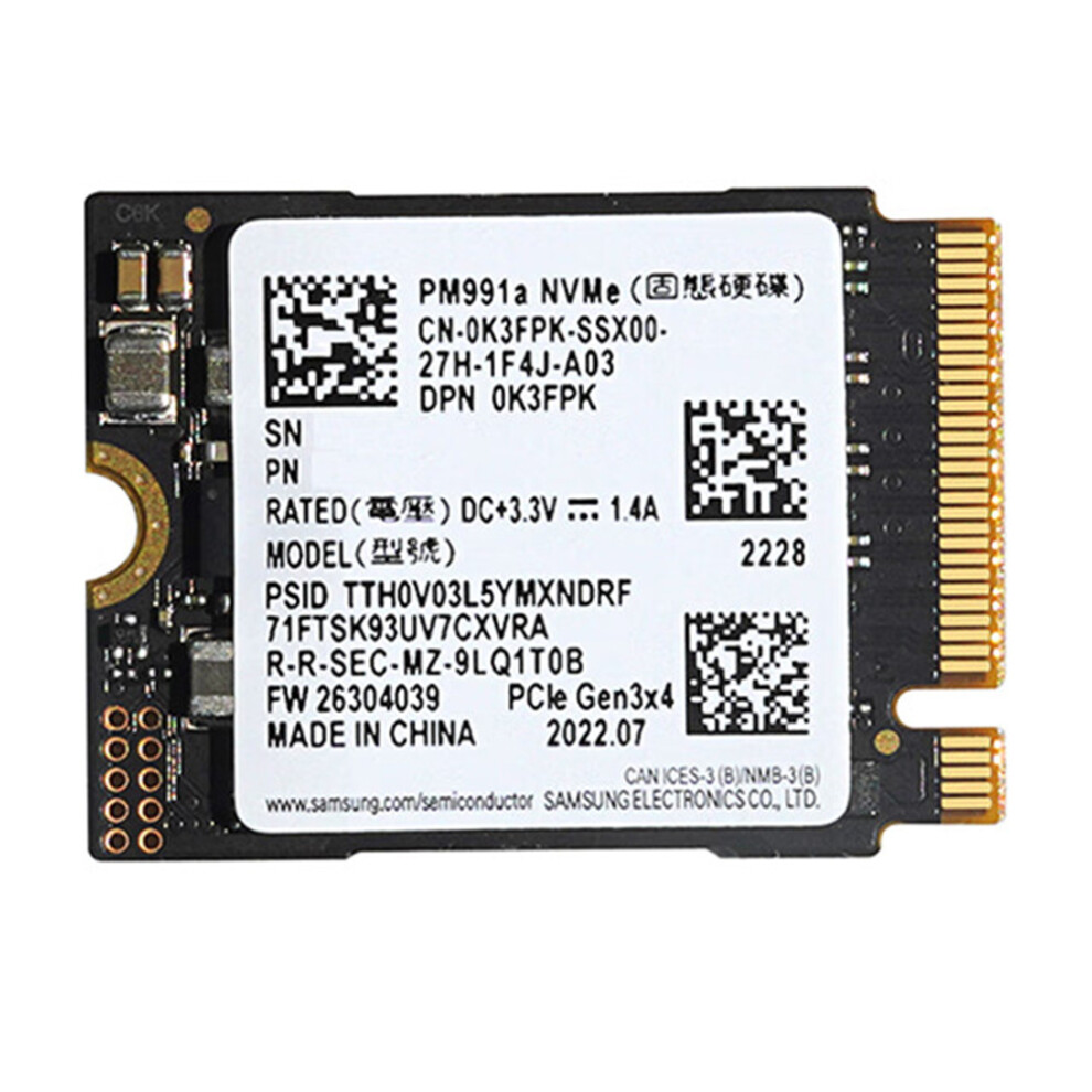 PM991A 1 Tb M.2 2230 30 Mm Nvme Pcie Ssd Per