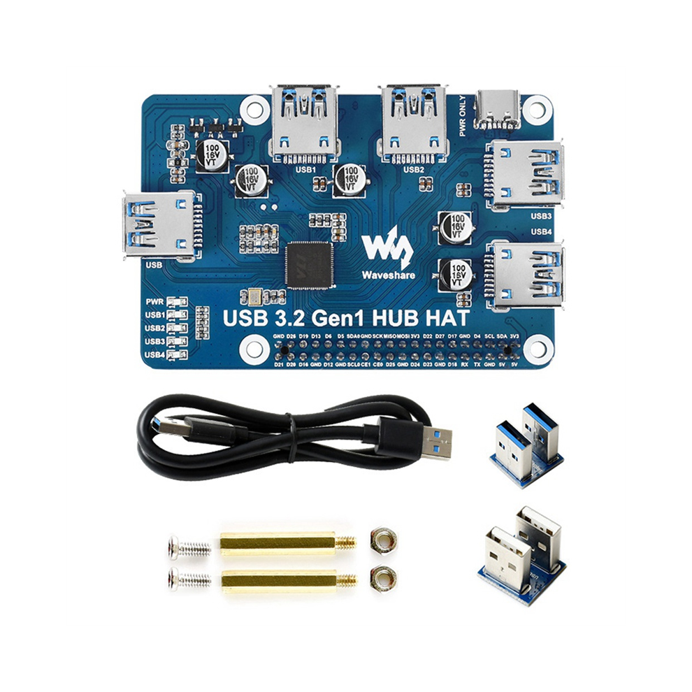 Usb 3.2 Gen1 Hub Hat For 4B 3B+ 3B 2B 4853464798992