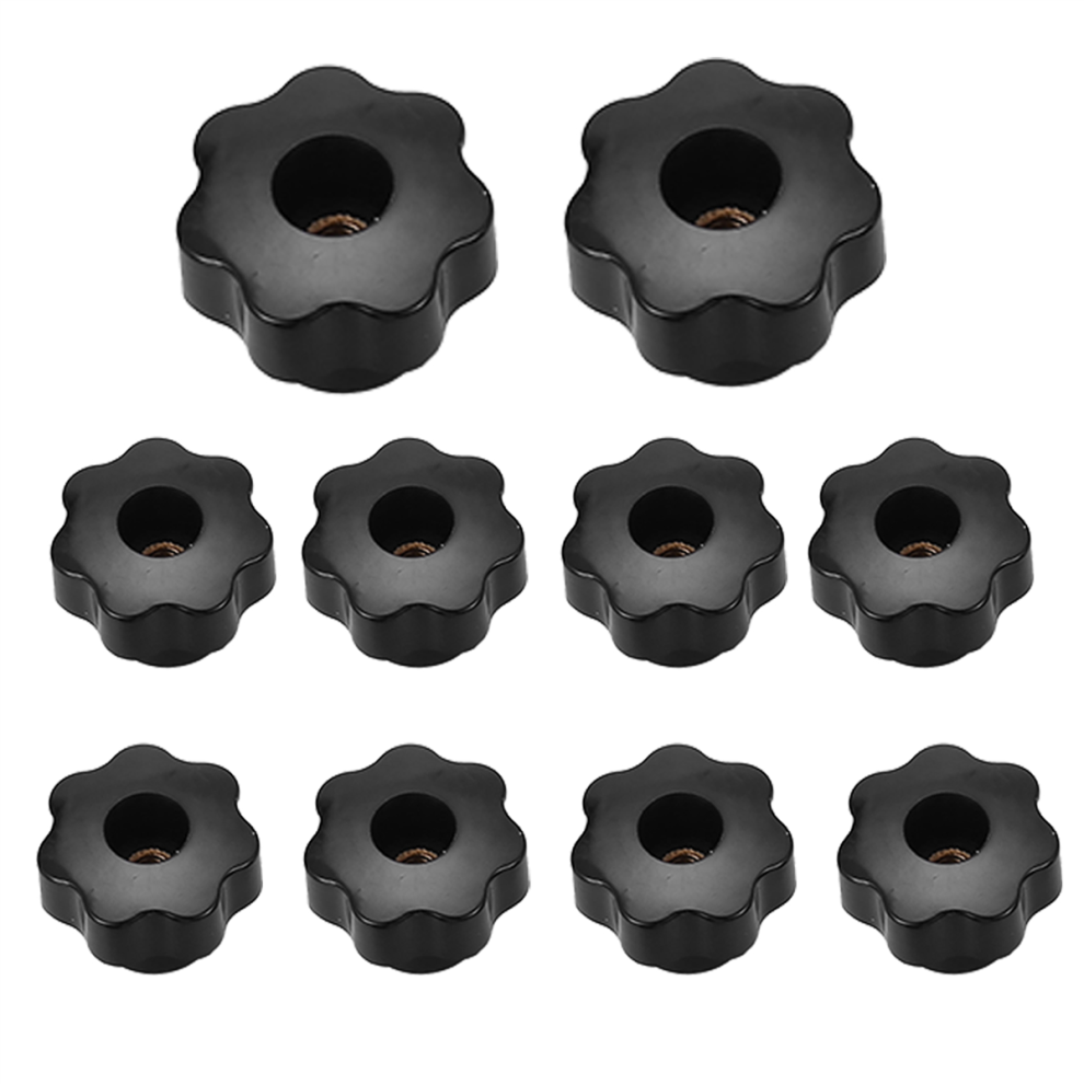 10 Pcs 32mm Dia M6 Thread Screw On Type Star Head Clamping Knob Grip-image-OPC-PHZ7K6K-NEW