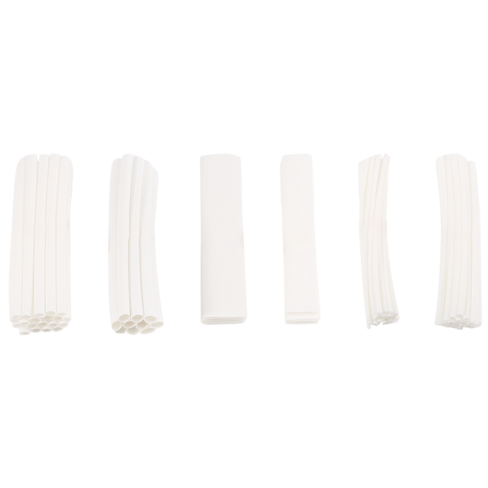 100 Pezzi Di Guaina Termorestringente, Colore Del Tubo Termorestringente: Bianco