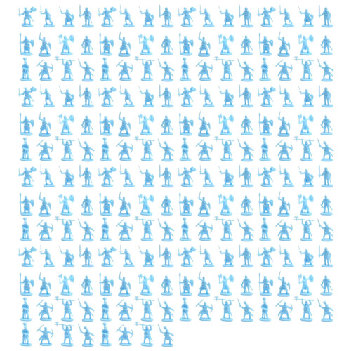 1:72 200/Set Plastic Ancient Figures Toy Blue