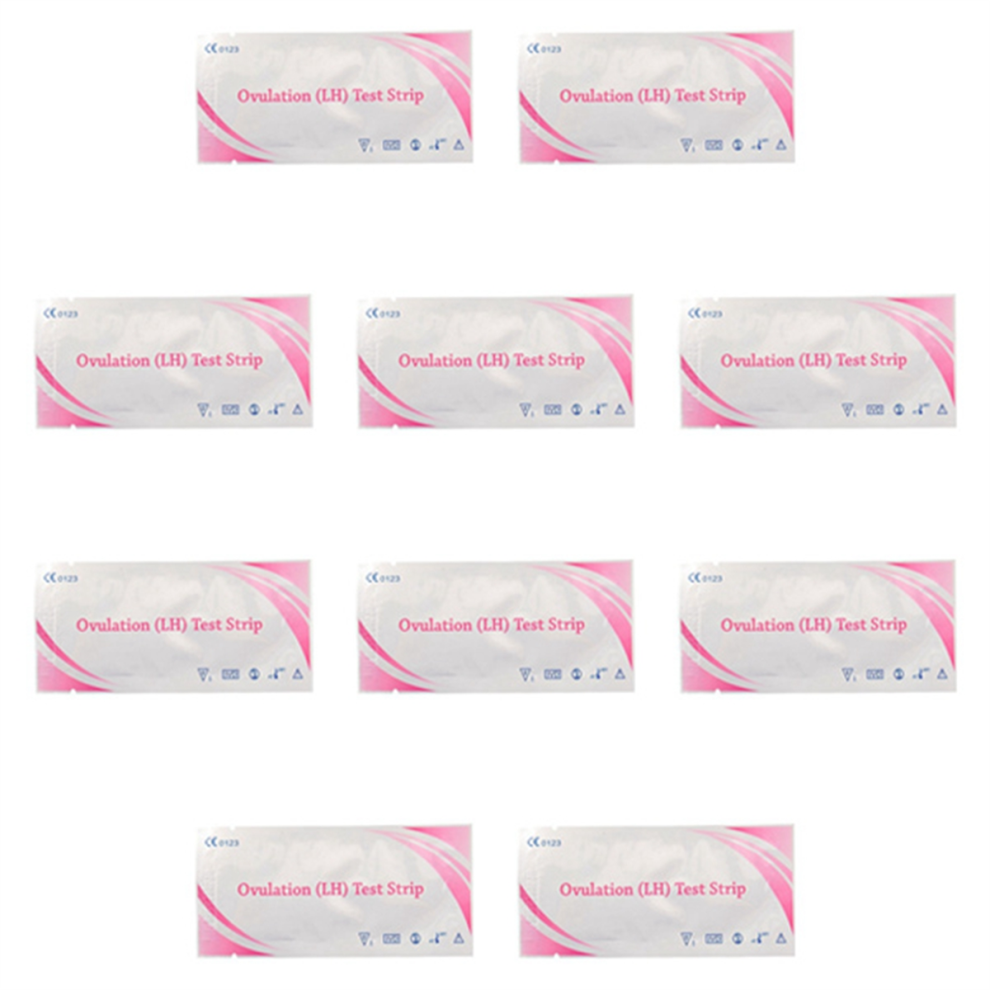 Bez Marki 10 Pcs Lh Private Ovulation Test Strip Pregnancy Urine Test Strip