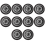 10pcs 3 inch Mesh Pot Net Planting Basket Hydroponic Black 7