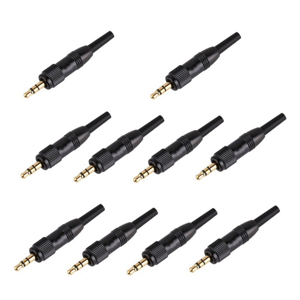 Connettore Audio Stereo Con Bloccaggio A Vite Da 3,5 Mm, 10 Pezzi