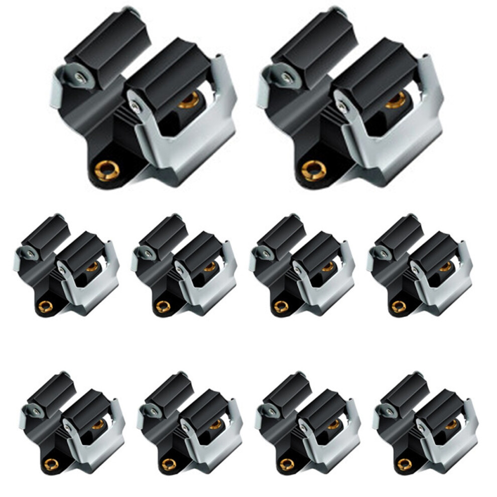 10 Pezzi Supporto Per Scopa E Mocio Da Parete Con Clip Per Riporre Oggetti Da Giardino-image