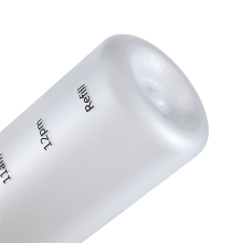 1L Water Bottle with Time Marker 32 OZ Motivational Reusable White
