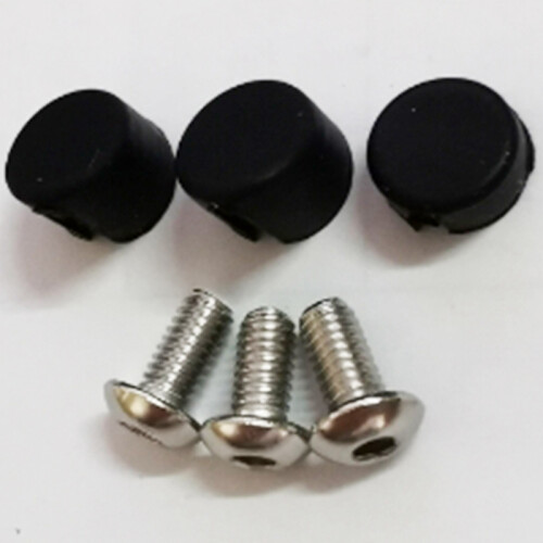 1Set Rear Rubber Screw Plug for M365 Scooter(Black) 2
