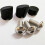 1Set Rear Rubber Screw Plug for M365 Scooter(Black) 2