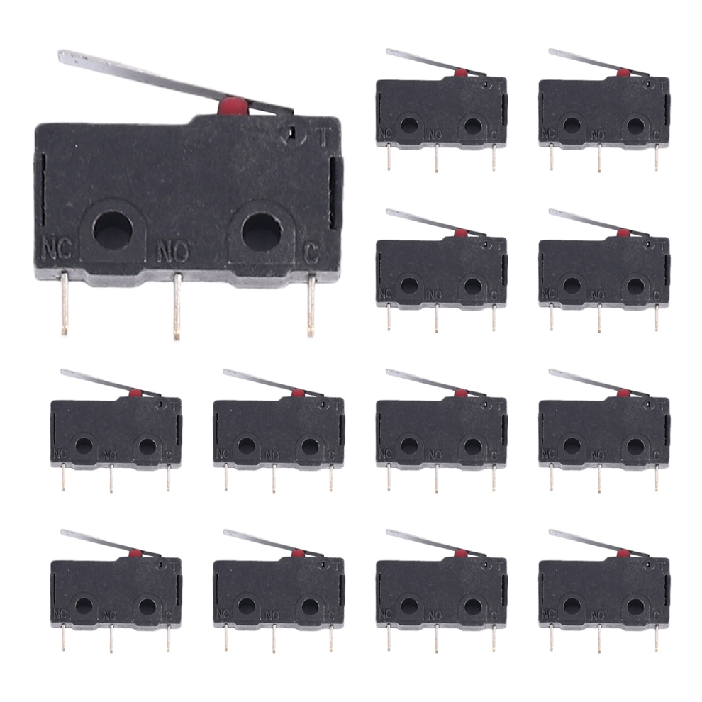 20Pcs Ac 125V 250V 5A Spdt 3-Pin Micro Limit Switch + Black/Silver 4853464742872