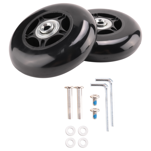 2er-Set Ersatzrollen für Koffer, Außendurchmesser 80 mm 1