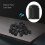 20pcs Plastic Bike Valve Dust Caps Black 2